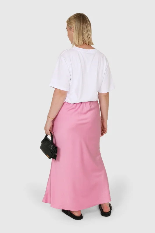 BIANCA MIDI SKIRT PINK