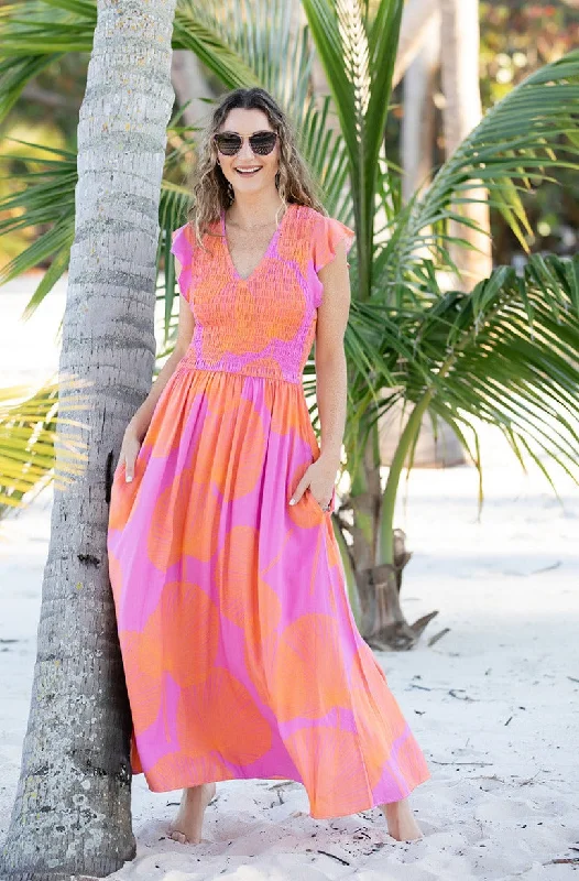 Malibu Dress / Magenta Fan Coral