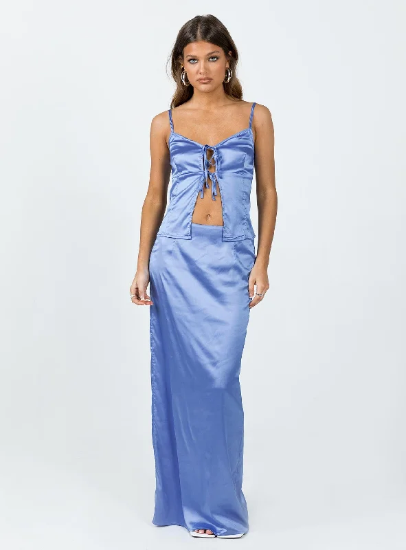 Brianne Maxi Skirt Blue