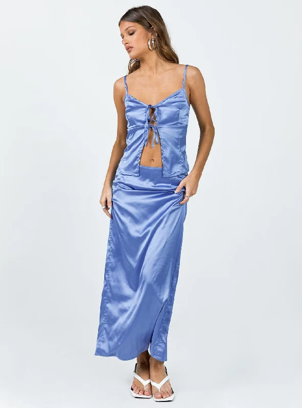 Brianne Maxi Skirt Blue