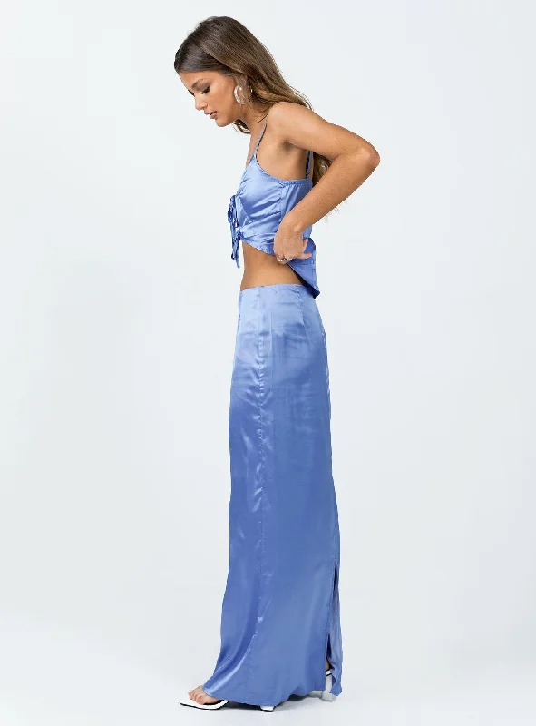 Brianne Maxi Skirt Blue