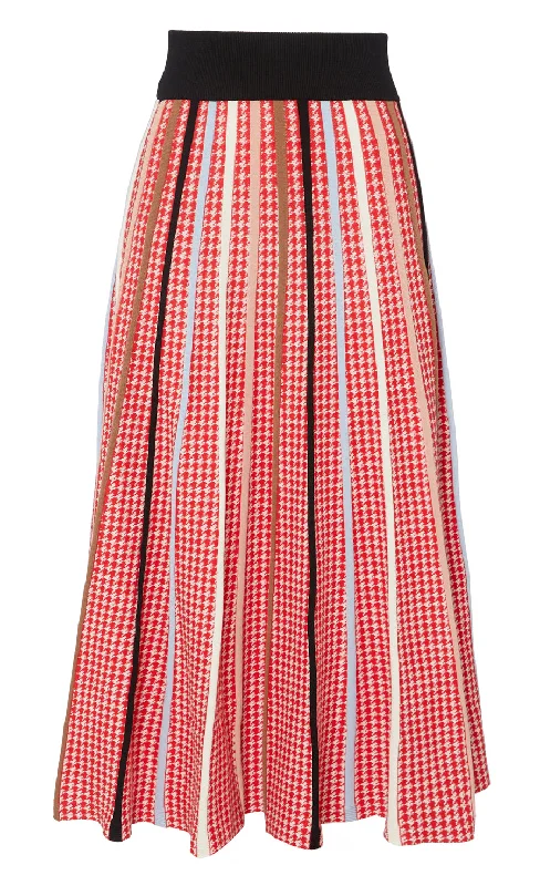 Vulcan Knit Skirt - Poppy Red Mix