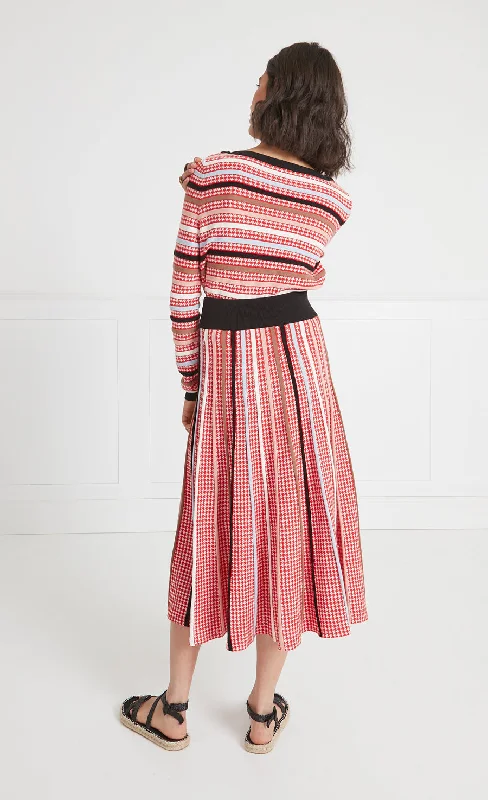 Vulcan Knit Skirt - Poppy Red Mix