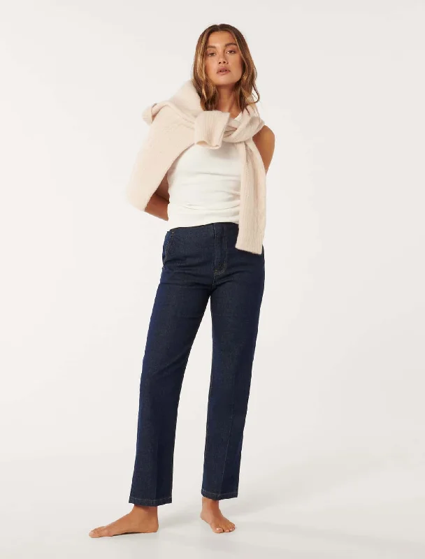 Amy Ankle Straight Jeans