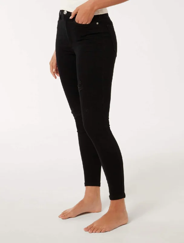 Ashley Mid-Rise Skinny Jeans