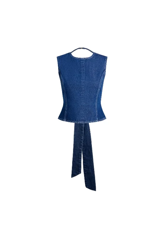 COUNTRYSIDE TOP - BLUE DENIM