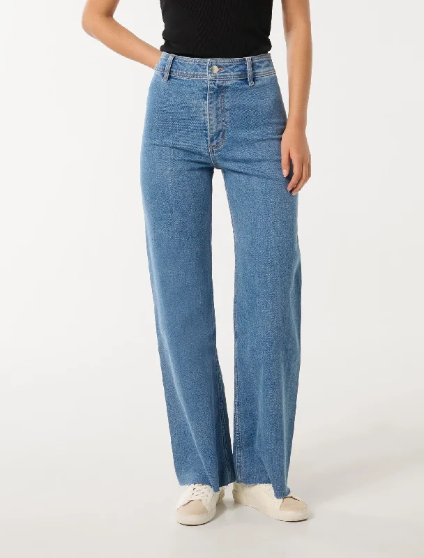 Lauren High Waisted Cropped Flare Jeans