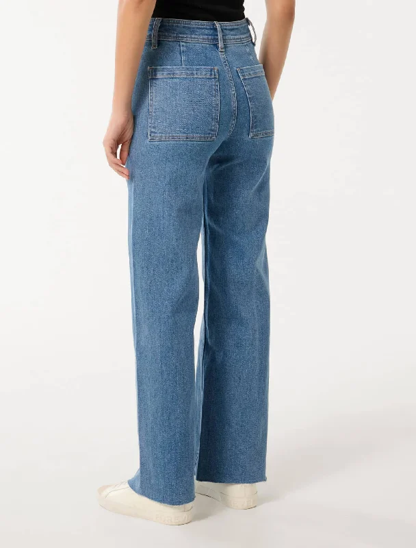 Lauren High Waisted Cropped Flare Jeans