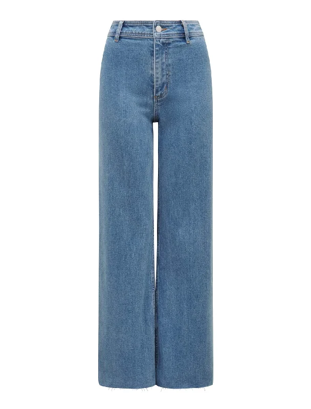 Lauren High Waisted Cropped Flare Jeans