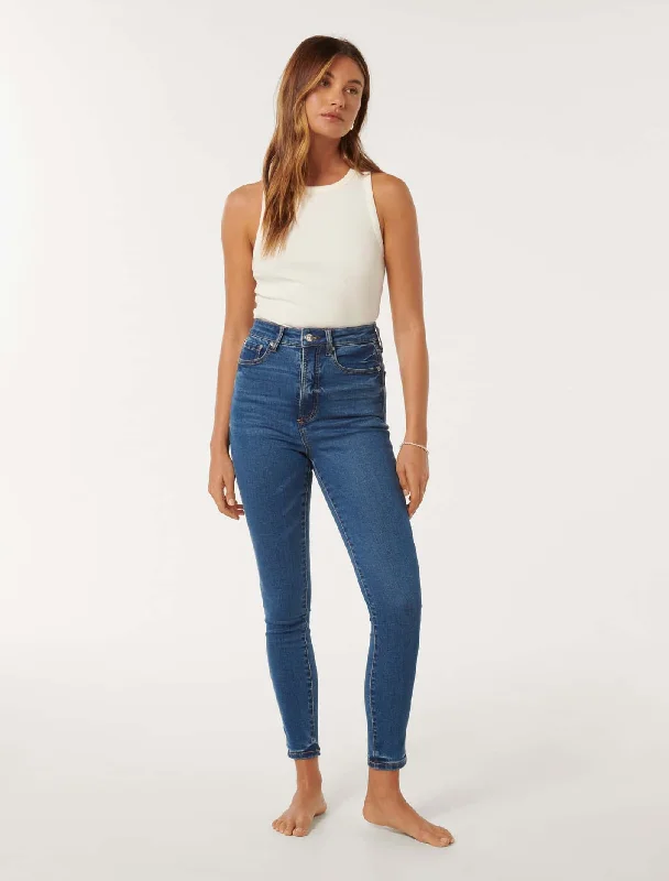 Mila High-Rise Ankle Skinny Jeans