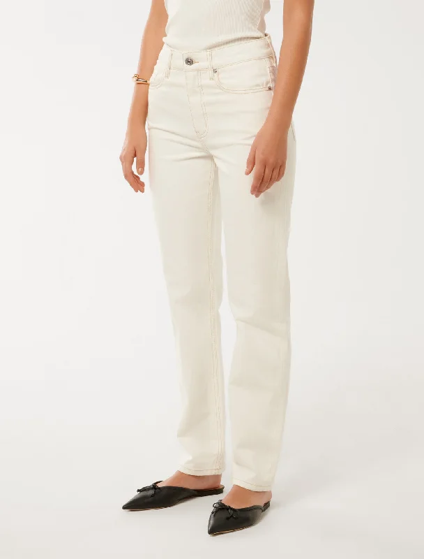 Niki Ankle Straight Jeans