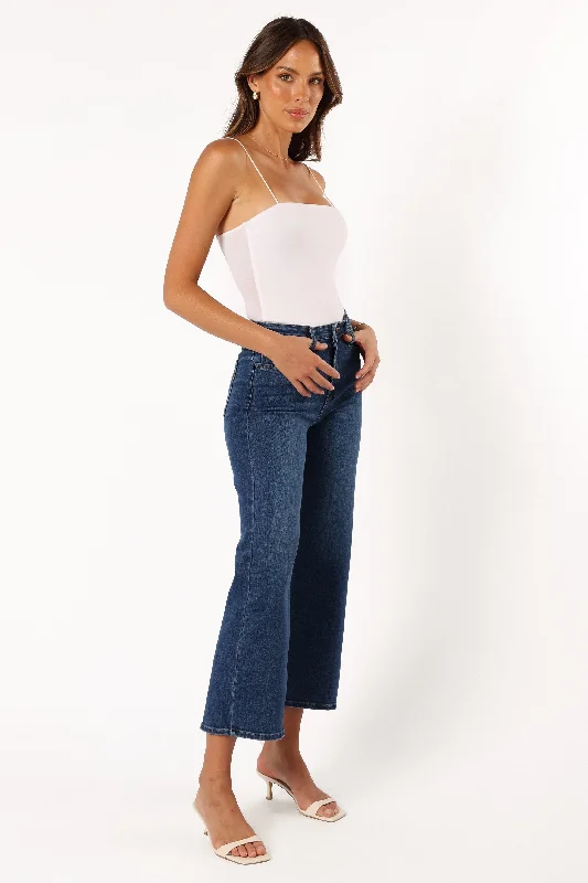 Otto Wide Leg Jean - Dark Denim