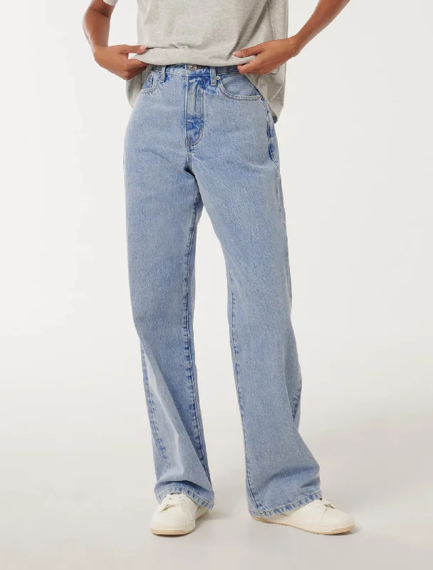 Sky Petite Straight Leg Jeans