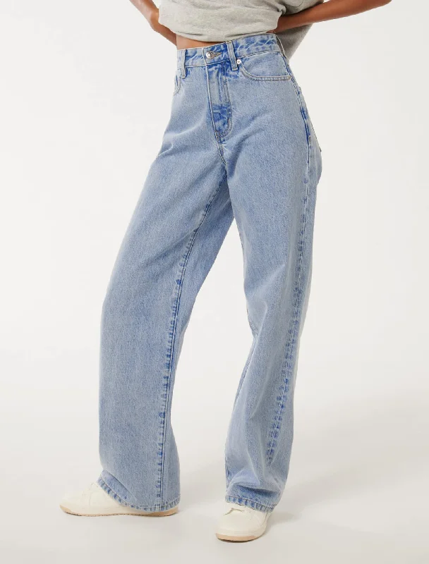 Sky Petite Straight Leg Jeans