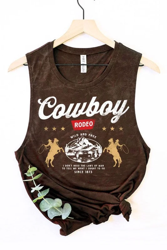 COWBOY RODEO GRAPHIC TANK TOP S-XL