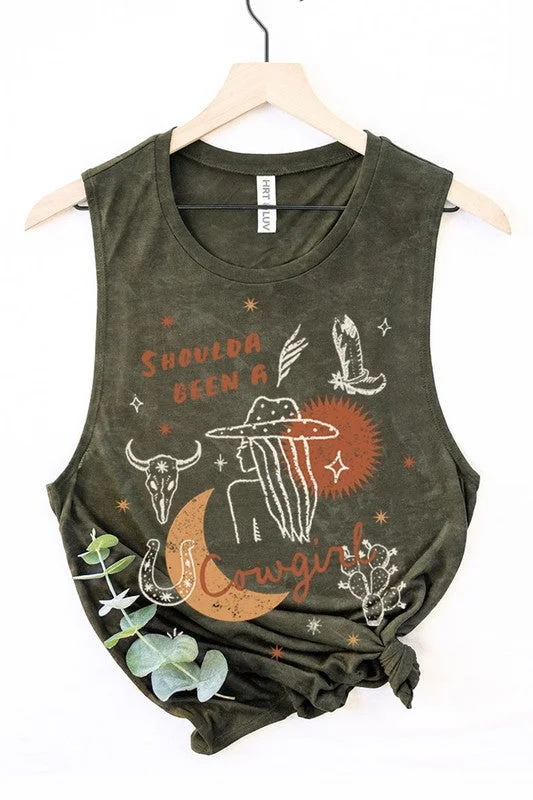 COWGIRL GRAPHIC TANK TOPP S-XL