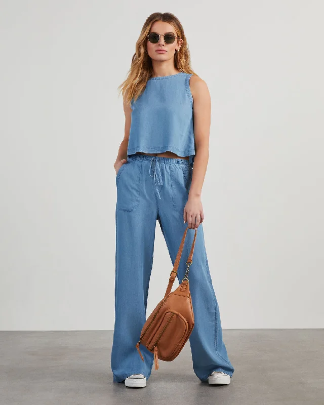 Ian Chambray Sleeveless Top