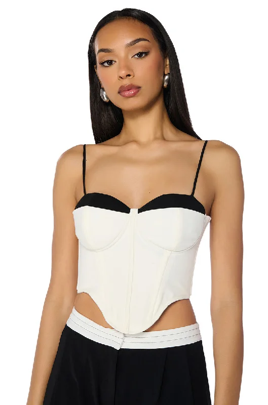 WISHFUL THINKING CORSET TOP