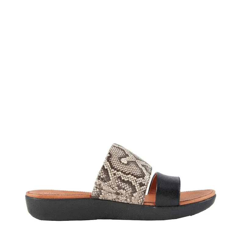 Fitflop Delta Slide K30-586 (Taupe Snake/ Black)