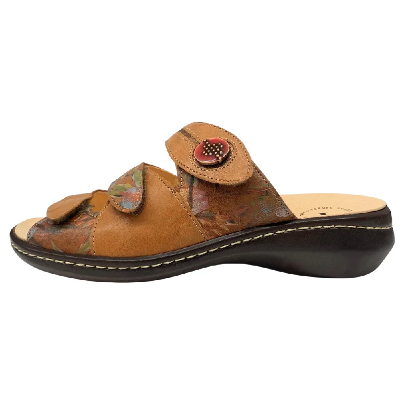 Think! Camilla Rum/Kombi Leather Slide Sandal (Women's)