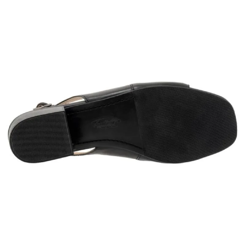 Trotters Nila Black Leather Sandal (Women's)