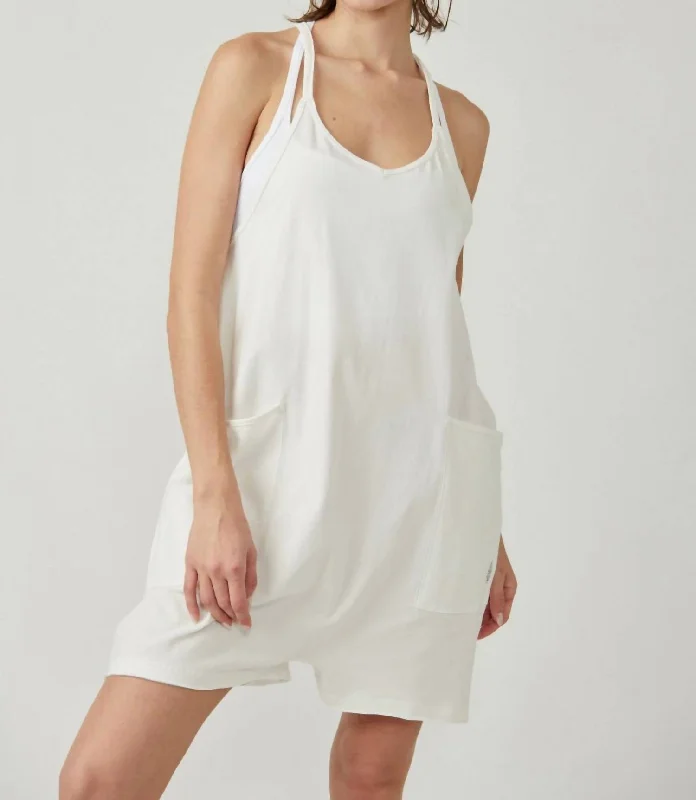 Hot Shot Romper In White