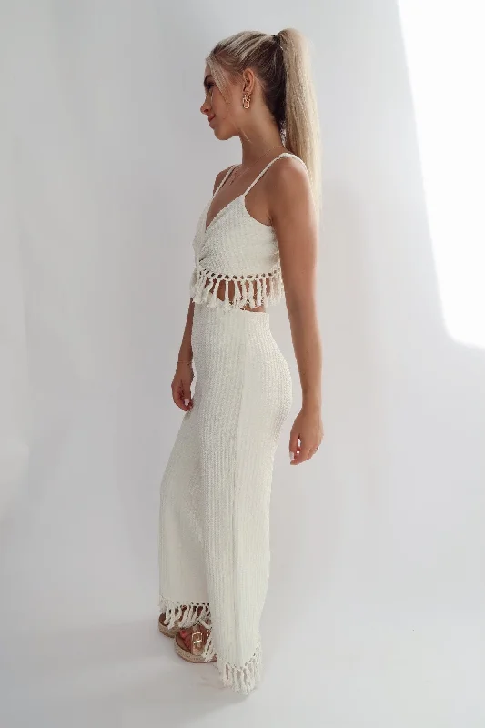 Ivory Tassel Jumpsuit