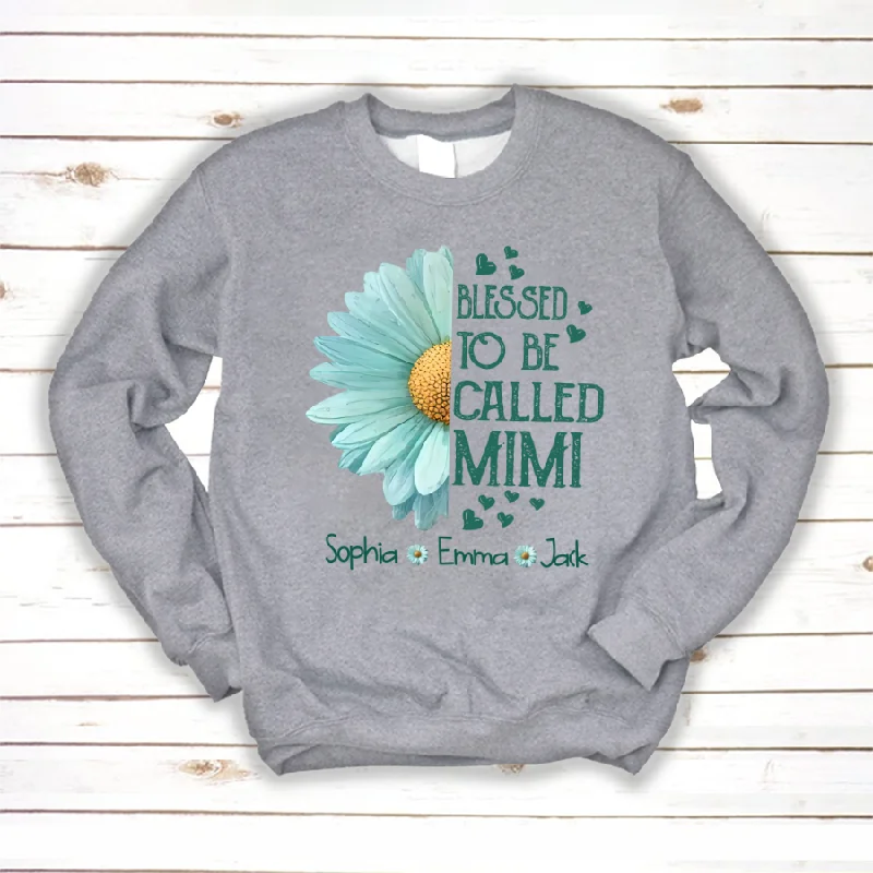 Blessed To Be Called Mimi Sunflower, Mother's Day Gift For Grandma Sweatshirt