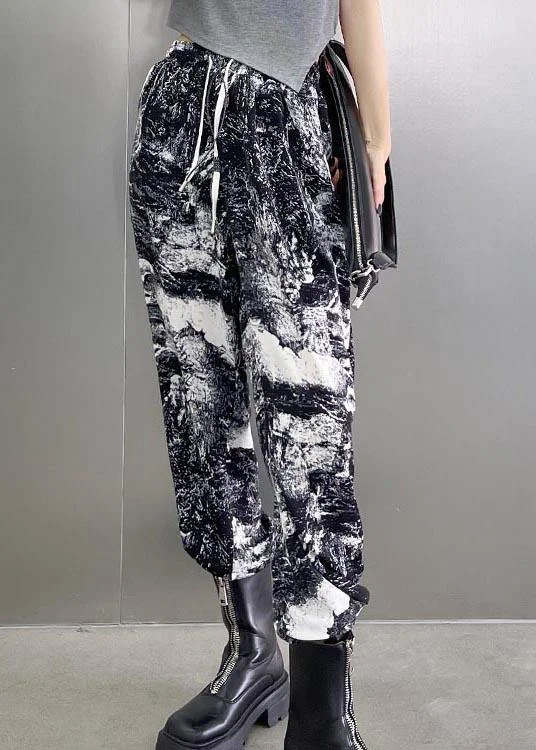 Classy Print High Waist Harem Pants Summer