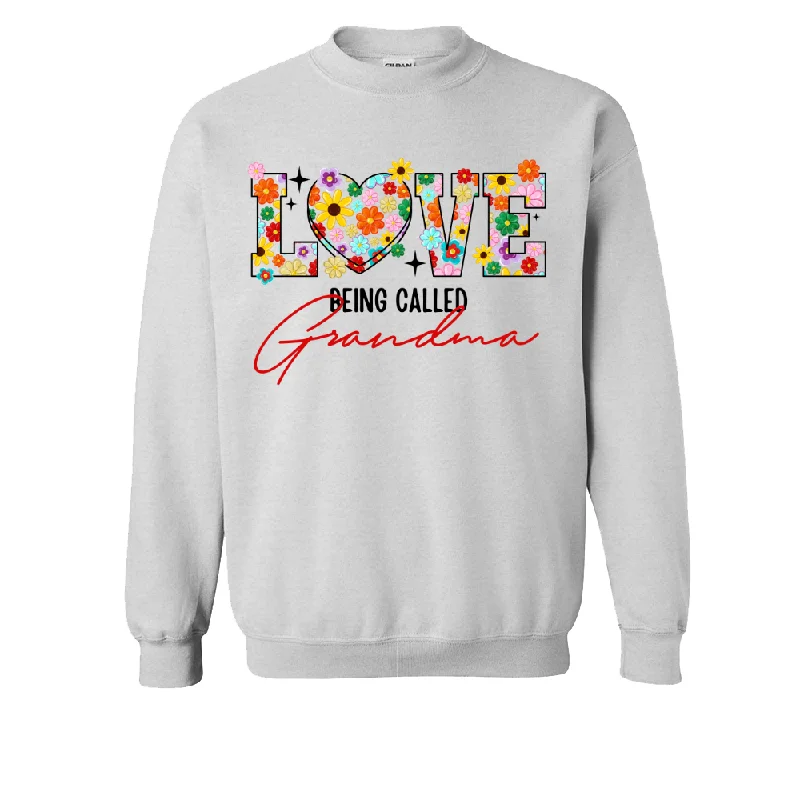 Love Being Called Grandma Flower Color, Custom Grandma & Kids, Mother's Day TH Sweatshirt