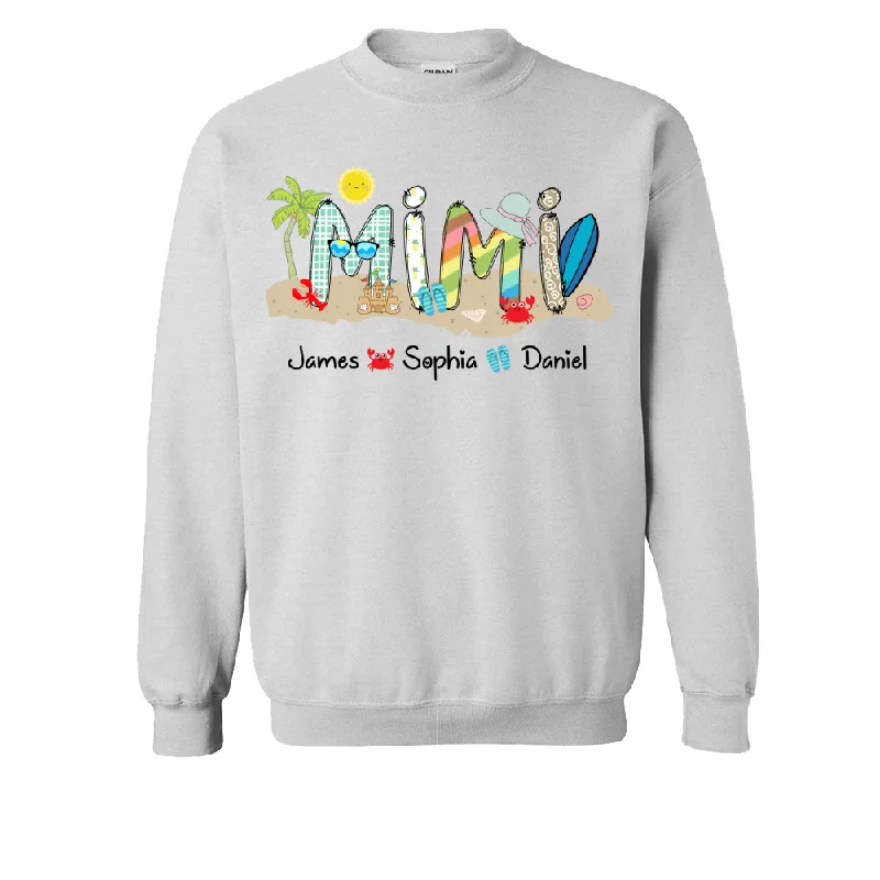 Mimi Beach Summer Shirt With Grandkids TH Sweatshirt