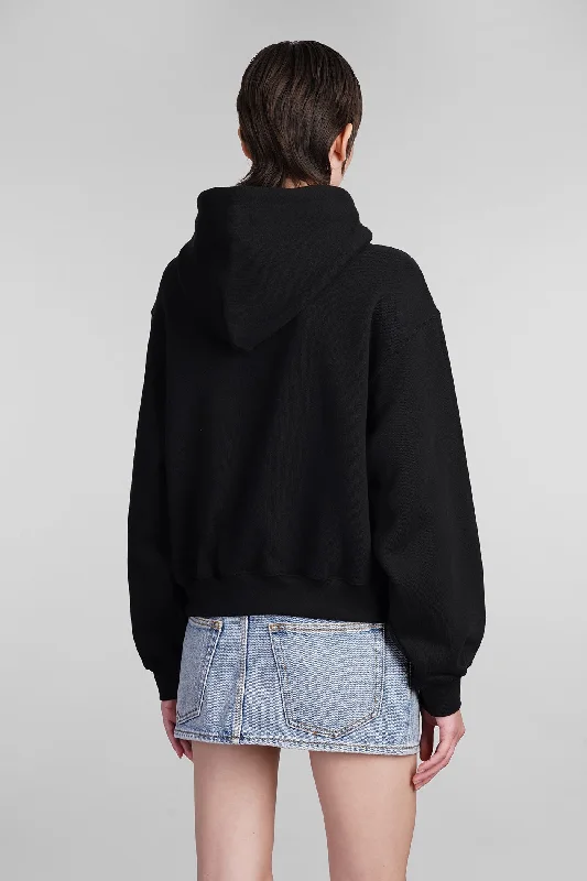 Sweatshirt in black cotton