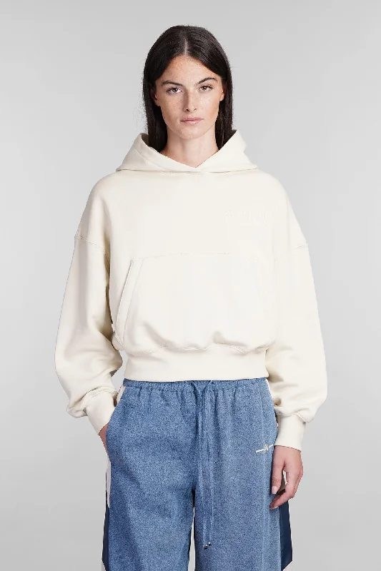 Sweatshirt in beige cotton