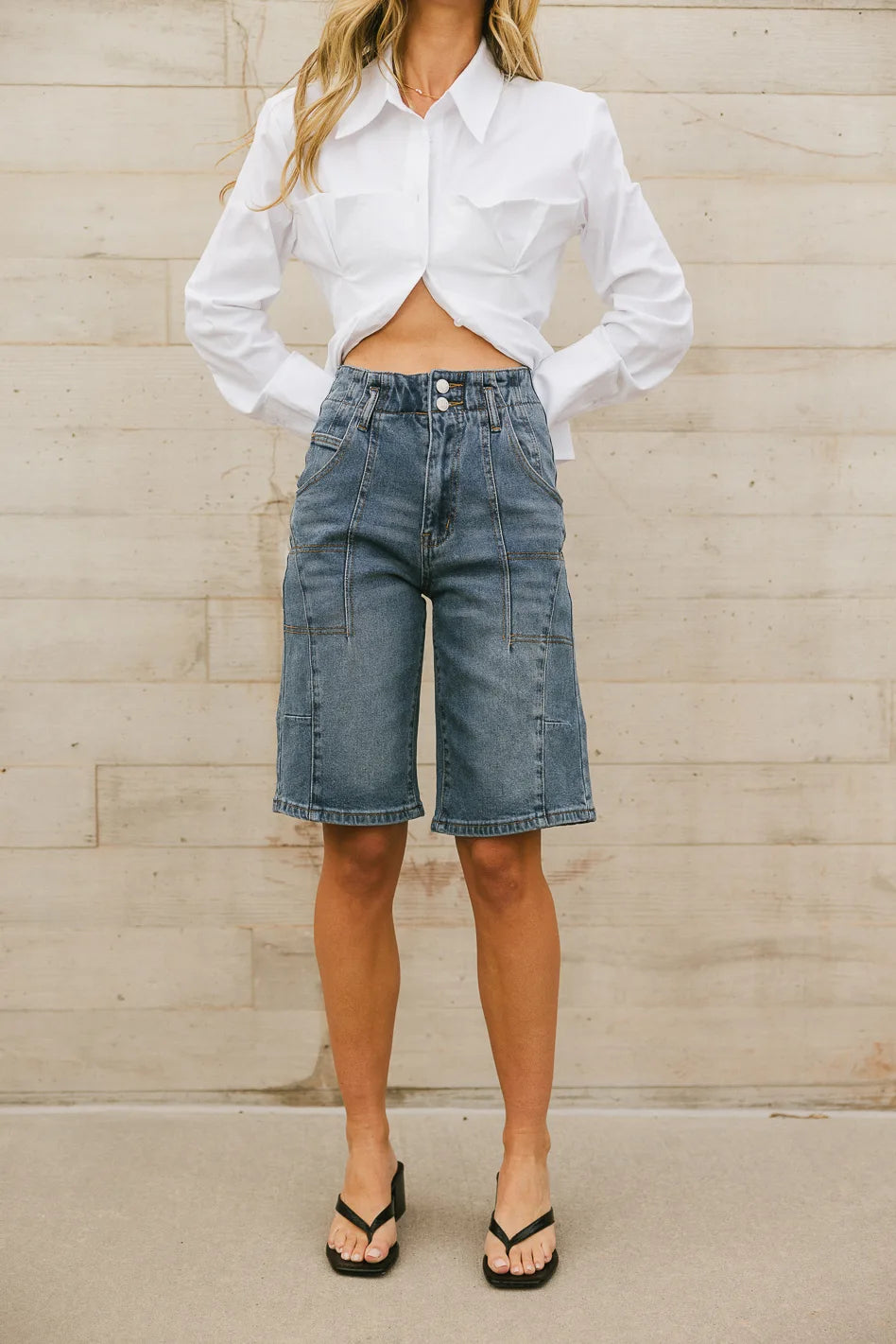 Ashtyn Denim Bermudas