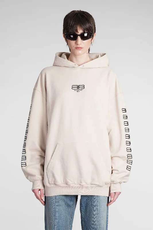 Sweatshirt in beige cotton