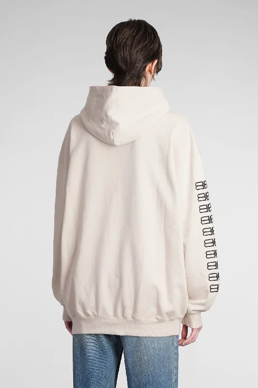 Sweatshirt in beige cotton