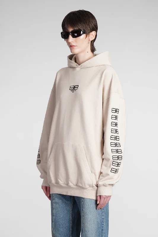 Sweatshirt in beige cotton