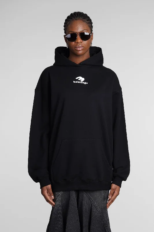 Sweatshirt in black cotton