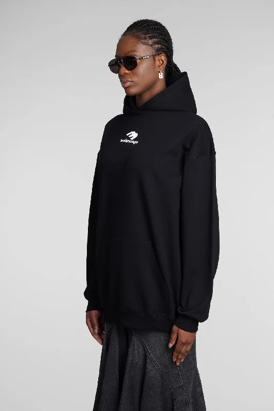 Sweatshirt in black cotton