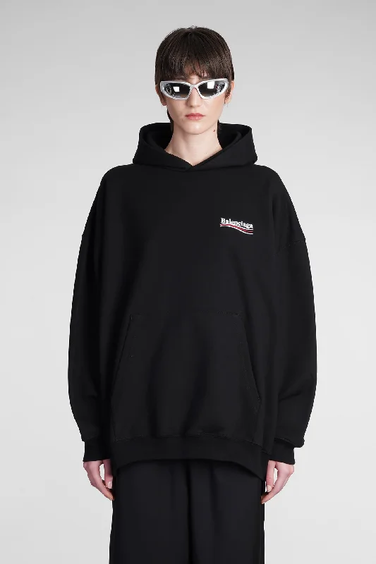 Sweatshirt in black cotton