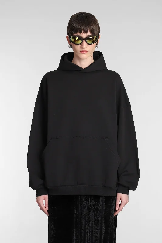 Sweatshirt in black cotton