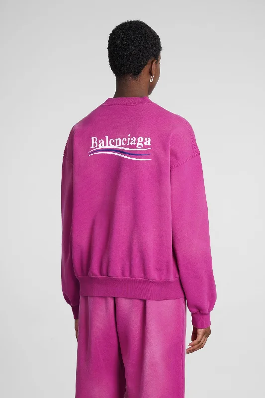 Sweatshirt in rose-pink cotton