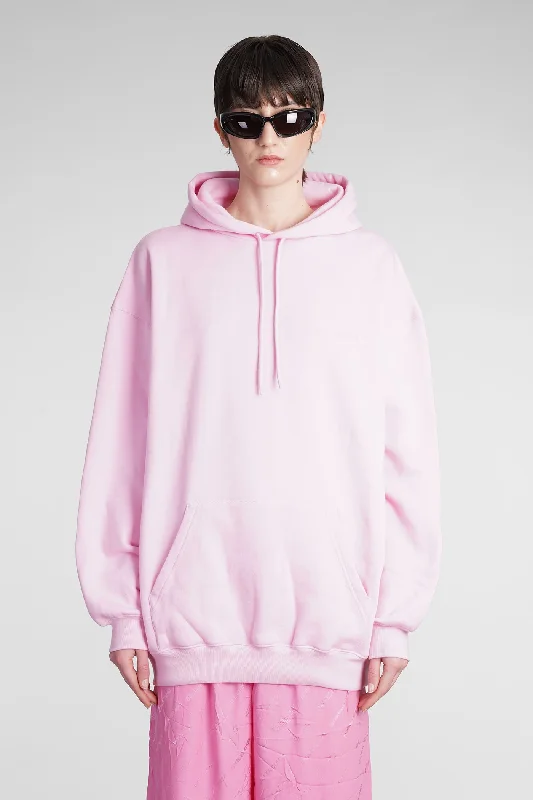 Sweatshirt in rose-pink cotton