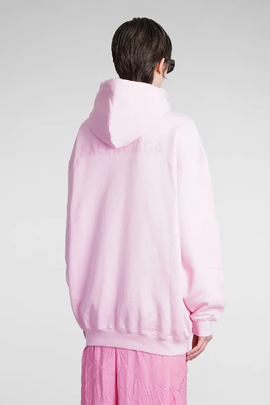 Sweatshirt in rose-pink cotton