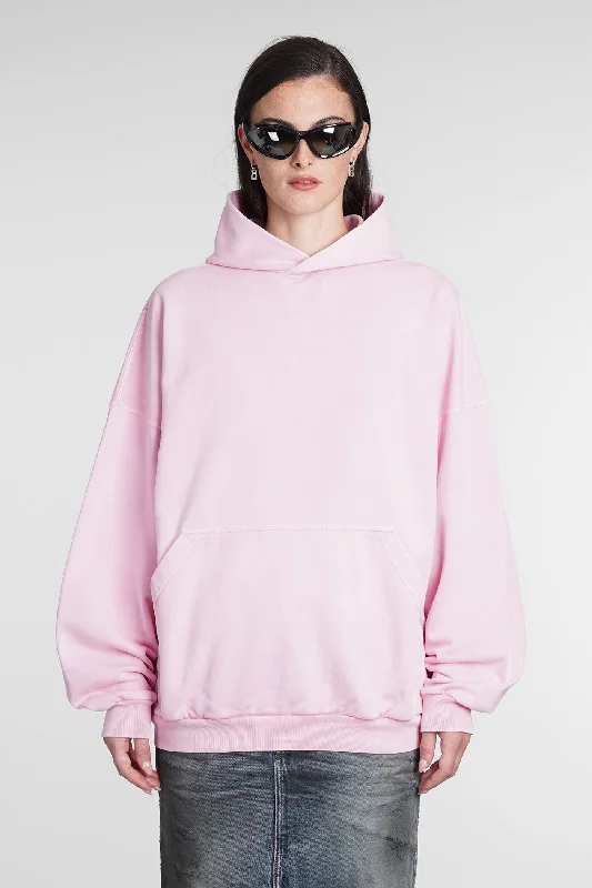 Sweatshirt in rose-pink cotton