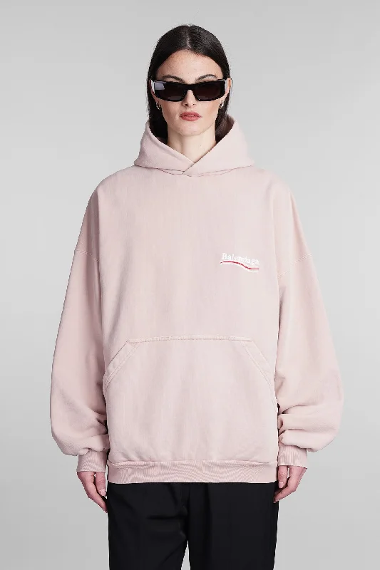 Sweatshirt in rose-pink cotton