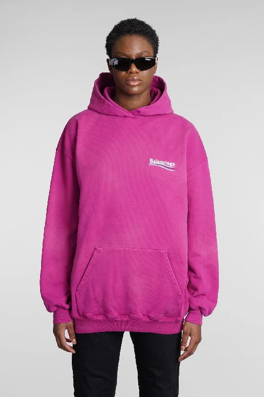 Sweatshirt in rose-pink cotton