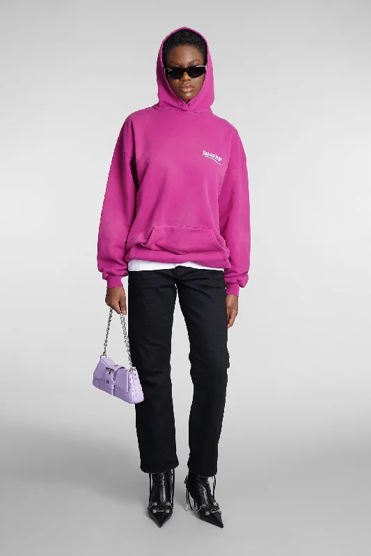 Sweatshirt in rose-pink cotton