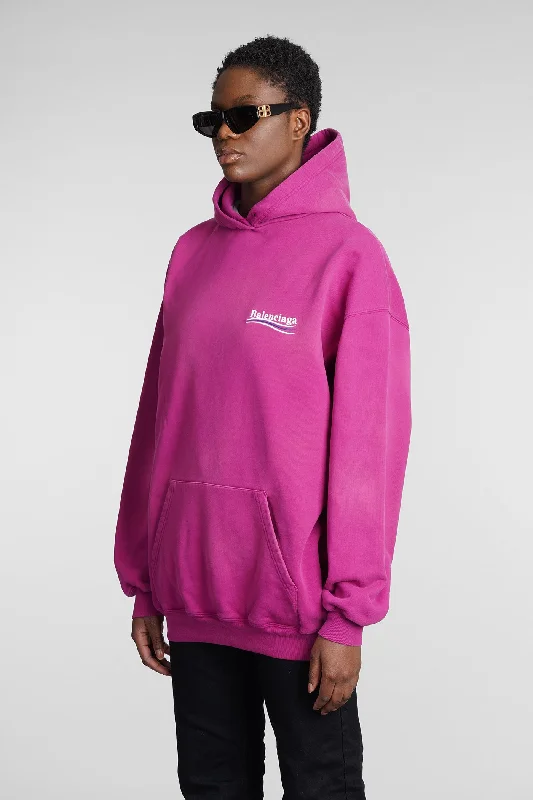 Sweatshirt in rose-pink cotton