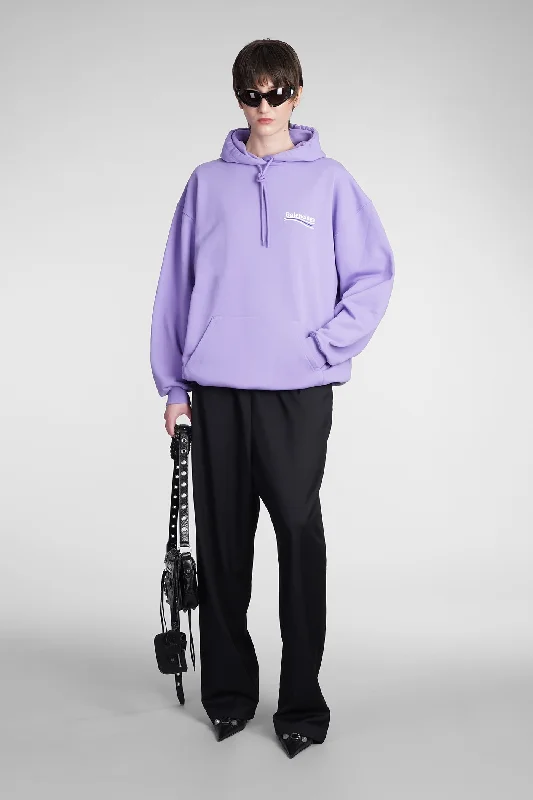 Sweatshirt in Viola cotton